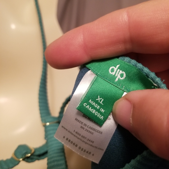 Ladies one piece swim suit, ribbed - Picture 4 of 7